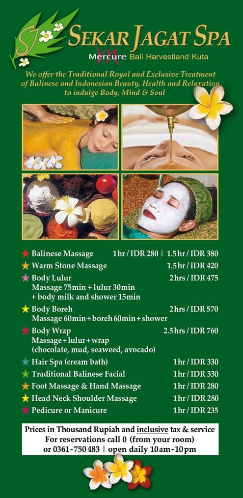 Sekar Jagat Spa Mercure Harvestland Kuta