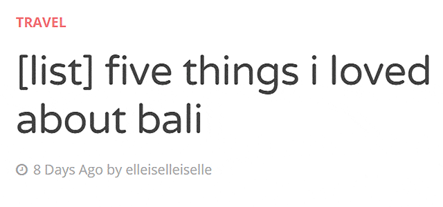 Five Things Elle Loved About Bali Five Things Elle Loved About Bali