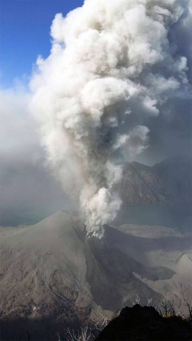 Eruption of Mount Rinjani