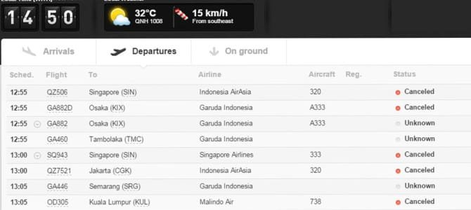 Bali Flight Cancellations Bali Flight Cancellations